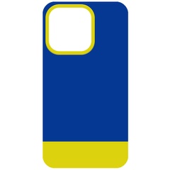 Чохол TPU+PC Bichromatic для Apple iPhone 13 (6.1"), Navy Blue / Yellow