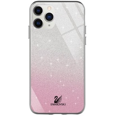 TPU+Glass чехол Swarovski для Apple iPhone 12 mini (5.4"), Розовый