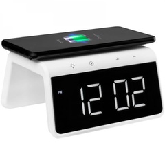 Настольные часы с функцией БЗУ Gelius Pro Smart Desktop Clock Time Bridge GP-SDC01 Белый