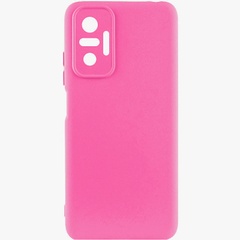 Чохол Silicone Cover Lakshmi Full Camera (AAA) для Xiaomi Redmi Note 10 Pro / 10 Pro Max, Розовый / Barbie pink