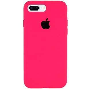 Чехол Silicone Case Full Protective (AA) для Apple iPhone 7 plus / 8 plus (5.5") Розовый / Barbie pink