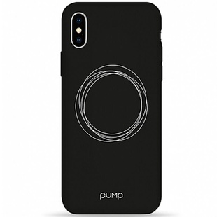 Чехол Pump Silicone Minimalistic для Apple iPhone XS Max (6.5") Circles on Dark