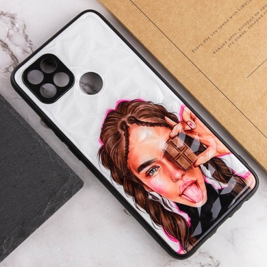 TPU+PC чохол Prisma Ladies для Oppo A15s / A15, Chocolate