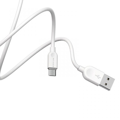 Дата кабель Borofone BX14 USB to MicroUSB (1m), Белый