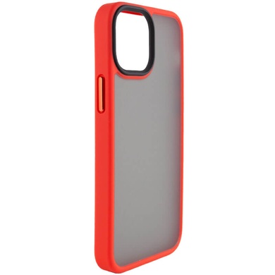 TPU+PC чехол Metal Buttons для Apple iPhone 13 mini (5.4") Красный