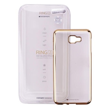 TPU чехол Mercury Ring 2 для Samsung G570F Galaxy J5 Prime (2016), Золотой