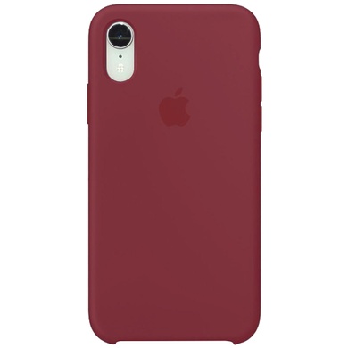 Чехол Silicone Case (AA) для Apple iPhone XR (6.1") Бордовый / Maroon