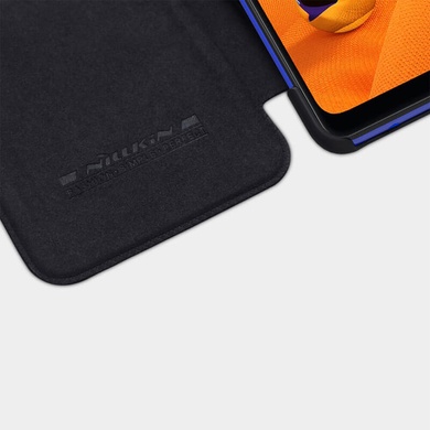Кожаный чехол (книжка) Nillkin Qin Series для Samsung Galaxy A31 Черный