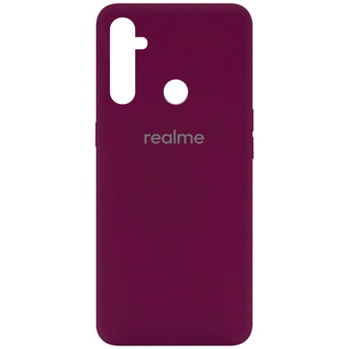 Чохол Silicone Cover My Color Full Protective (A) для Realme C3 / 5i, Бордовый / Marsala