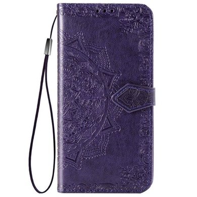 Кожаный чехол (книжка) Art Case с визитницей для Huawei Y6p Фиолетовый