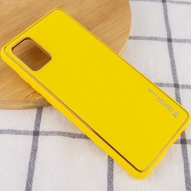 Кожаный чехол Xshield для Xiaomi Redmi Note 11 (Global) / Note 11S Желтый / Yellow