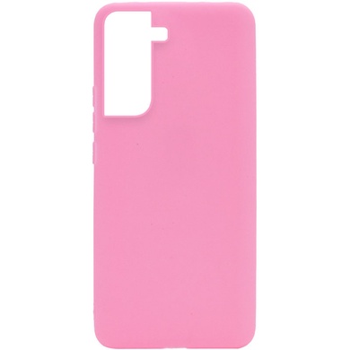 Силиконовый чехол Candy для Samsung Galaxy S21 FE Розовый