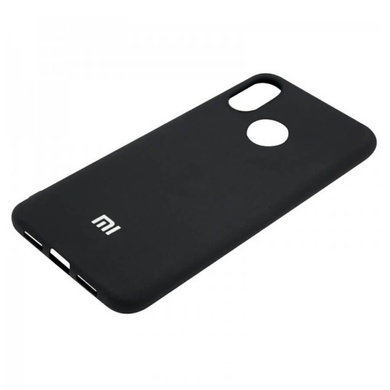 Чехол Silicone Cover Full Protective (AA) для Xiaomi Mi 8, Черный / Black