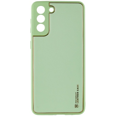 Шкіряний чохол Xshield для Samsung Galaxy S21 FE, Зеленый / Pistachio