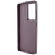 TPU чохол Bonbon Metal Style with MagSafe для Samsung Galaxy S22 Ultra, Бордовый / Plum