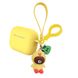 Силиконовый футляр Cute Charm для наушников AirPods Pro Медведь в костюме / Желтый