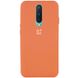 Чехол Silicone Cover Full Protective (AA) для OnePlus 8 Оранжевый / Apricot