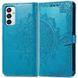 Шкіряний чохол (книжка) Art Case з візитницею для Samsung Galaxy A24 4G, Синий