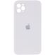Чехол Silicone Case Square Full Camera Protective (AA) для Apple iPhone 11 Pro Max (6.5") Белый / White