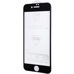 Захисне скло 5D Hard (full glue) (тех.пак) для Apple iPhone 7 / 8 / SE (2020) (4.7 "), Чорний