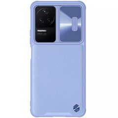 Кожаная накладка Nillkin Camshield Leather (шторка на камеру) для Xiaomi Redmi K40S / Poco F4 5G Сиреневый / Purple