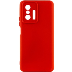 Чехол Silicone Cover Lakshmi Full Camera (A) для Xiaomi 11T / 11T Pro Красный / Red