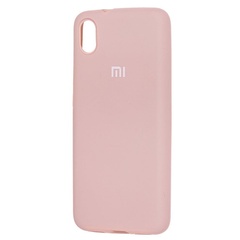 Чехол Silicone Cover Full Protective (AA) для Xiaomi Redmi 7A Розовый / Pink Sand