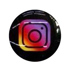 Держатель для телефона Glass Logo Instagram / Черный