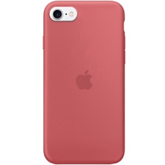 Чехол Silicone Case Full Protective (AA) для Apple iPhone SE (2020) Красный / Camellia