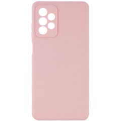 Силиконовый чехол Candy Full Camera для Samsung Galaxy A32 5G Розовый / Pink Sand