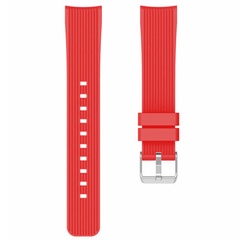 Ремінець Silicone Stripe для Xiaomi Amazfit/Samsung 20 mm, Червоний / Red