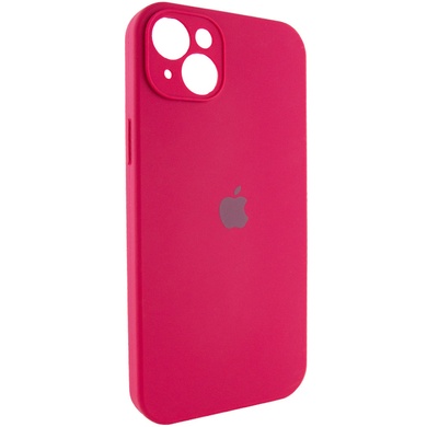 Чохол Silicone Case Full Camera Protective (AA) для Apple iPhone 15 (6.1"), Красный / Rose Red