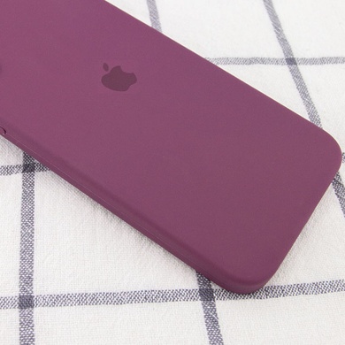 Чохол Silicone Case Square Full Camera Protective (AA) для Apple iPhone 11 Pro Max (6.5 "), Бордовый / Maroon