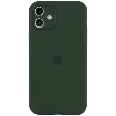 Чохол Silicone Case Full Camera Protective (AA) для Apple iPhone 12 (6.1"), Зеленый / Cyprus Green