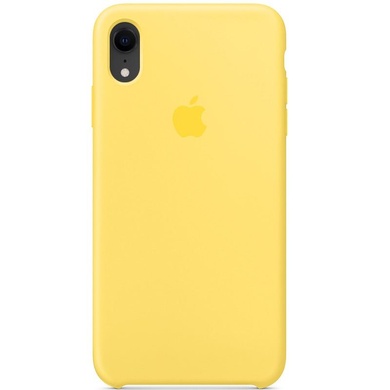 Чохол Silicone case (AAA) для Apple iPhone XR (6.1"), Желтый / Canary Yellow