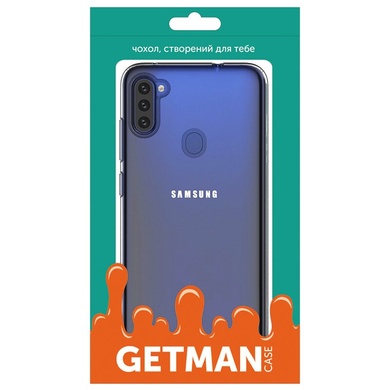 TPU чохол GETMAN Transparent 1,0 mm для Samsung Galaxy A11 / M11, Прозрачный / Transparent
