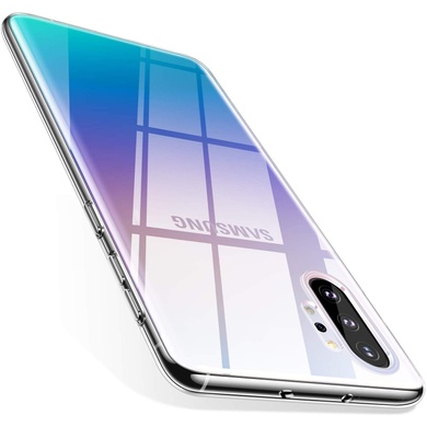 TPU чохол Epic Transparent 1,0mm для Samsung Galaxy Note 10 Plus, Безбарвний (прозорий)
