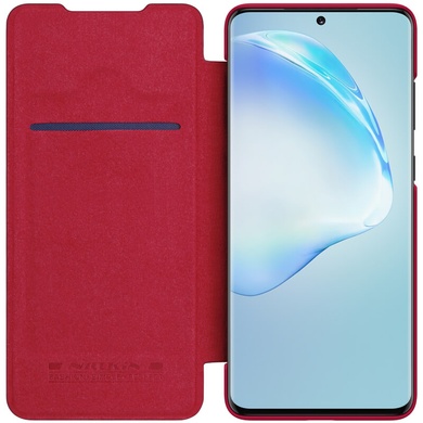 Кожаный чехол (книжка) Nillkin Qin Series для Samsung Galaxy S20+ Красный