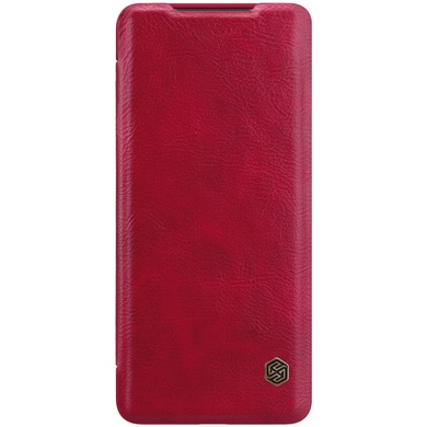 Кожаный чехол (книжка) Nillkin Qin Series для Samsung Galaxy S20+ Красный