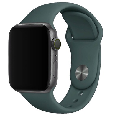 Силіконовий ремінець для Apple watch 42mm/44mm/45mm/49mm, Зелений / Pine green