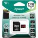 Карта пам'яті Apacer microSDXC (UHS-1) 128Gb class 10 R85MB/s + SD adapter, Black