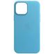 Шкіряний чохол Leather Case (AA) with MagSafe для Apple iPhone 14 Pro (6.1"), Blue