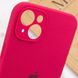 Чохол Silicone Case Full Camera Protective (AA) для Apple iPhone 15 (6.1"), Красный / Rose Red
