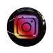 Держатель для телефона Glass Logo Instagram / Черный