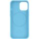 Шкіряний чохол Leather Case (AA) with MagSafe для Apple iPhone 14 Pro (6.1"), Blue