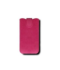 Кожаный футляр Mavis Premium VELOUR для Apple iPhone 4/4S/HTC Desire V/X, Розовый