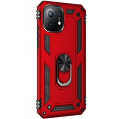 Ударопрочный чехол Serge Ring for Magnet для Xiaomi Mi 11 Красный