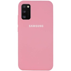 Чохол Silicone Cover Full Protective (AA) для Samsung Galaxy A41, Рожевий / Pink