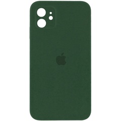 Чохол Silicone Case Square Full Camera Protective (AA) для Apple iPhone 11 (6.1 "), Зеленый / Cyprus Green
