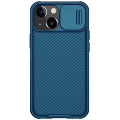 Карбонова накладка Nillkin CamShield Pro Magnetic для Apple iPhone 14/13 (6.1"), Синий